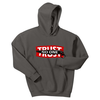 Trust No One Graphic Kids Hoodie