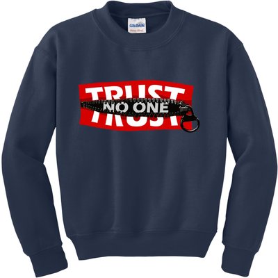 Trust No One Graphic Kids Sweatshirt