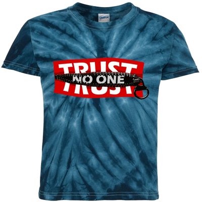 Trust No One Graphic Kids Tie-Dye T-Shirt