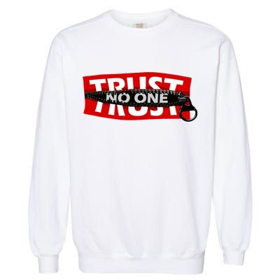 Trust No One Graphic Garment-Dyed Sweatshirt
