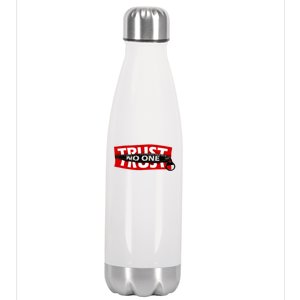 Trust No One Graphic Stainless Steel Insulated Water Bottle