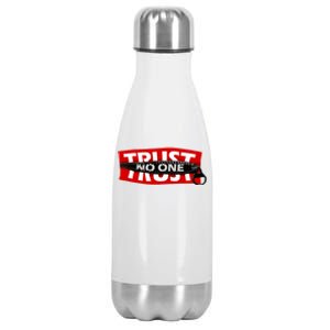 Trust No One Graphic Stainless Steel Insulated Water Bottle