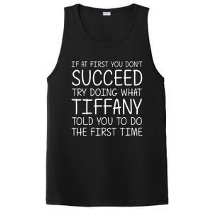 Tiffany Name Personalized Funny Christmas Joke If At First You DonT Succeed PosiCharge Competitor Tank