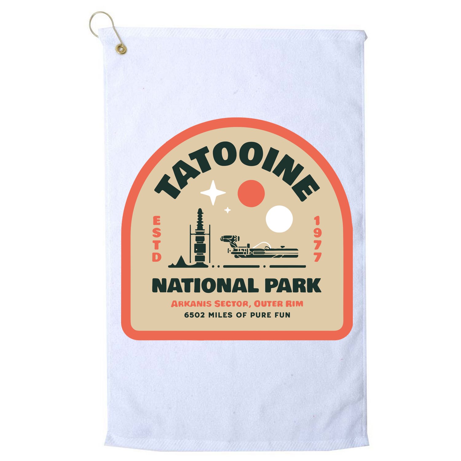 Tatooine National Park Golf Towel