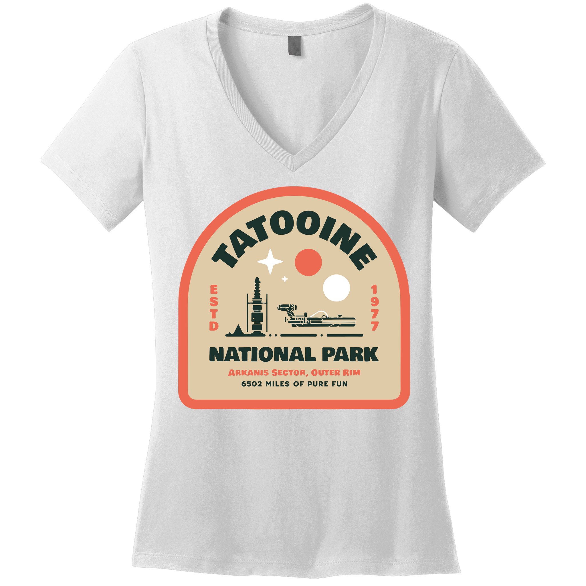 Tatooine National Park Women's V-Neck T-Shirt