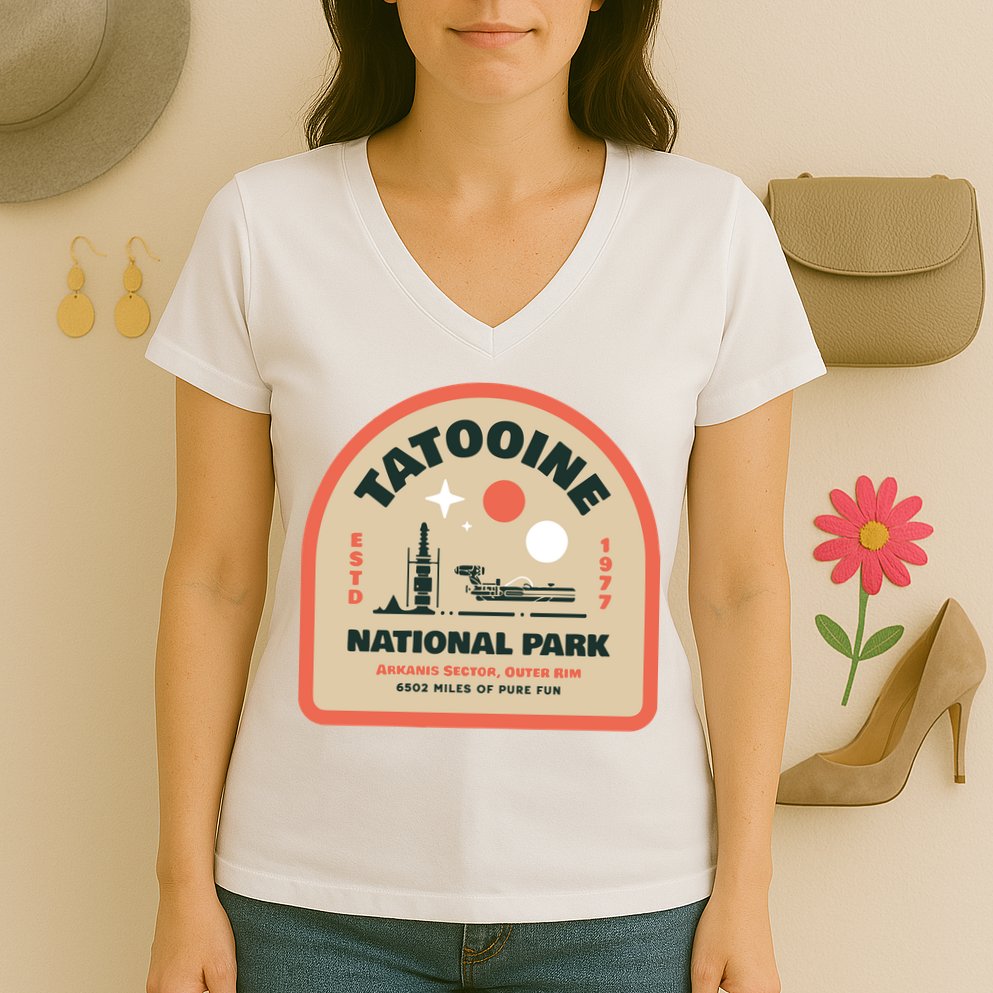Tatooine National Park Women's V-Neck T-Shirt