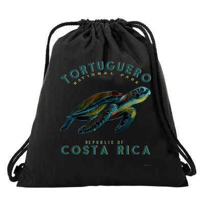 Tortuguero National Park Costa Rica Sea Turtle Souvenir Gift Drawstring Bag