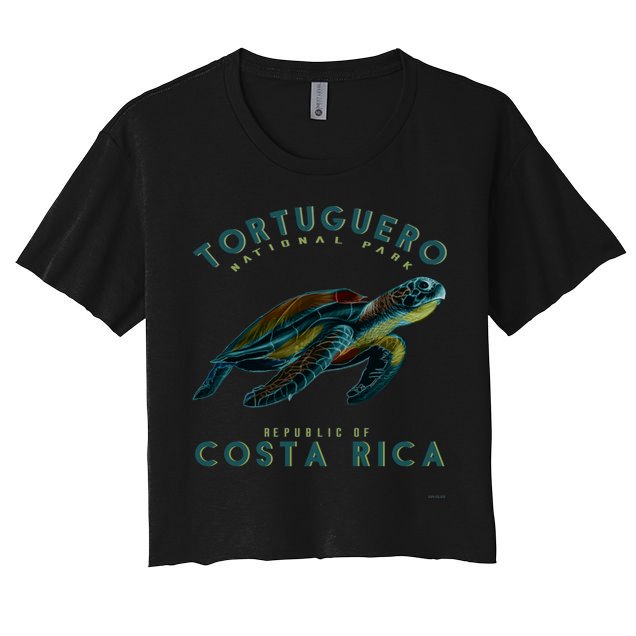 Tortuguero National Park Costa Rica Sea Turtle Souvenir Gift Crop Top