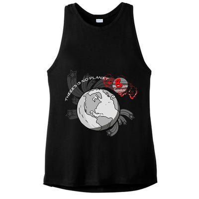 There's No Planet B Science Climate Change Earth Day Ladies PosiCharge Tri-Blend Wicking Tank