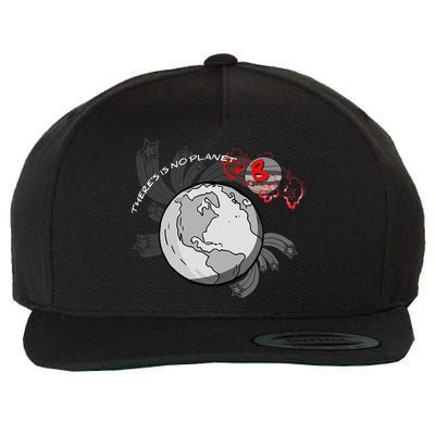 There's No Planet B Science Climate Change Earth Day Wool Snapback Cap