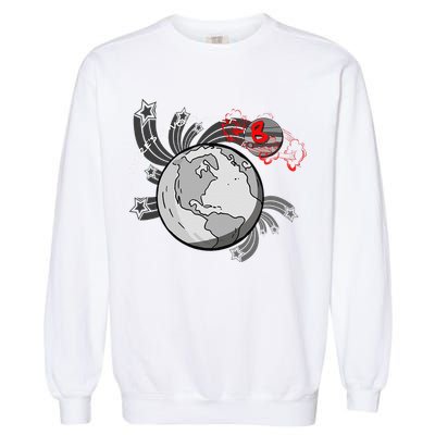 There's No Planet B Science Climate Change Earth Day Garment-Dyed Sweatshirt