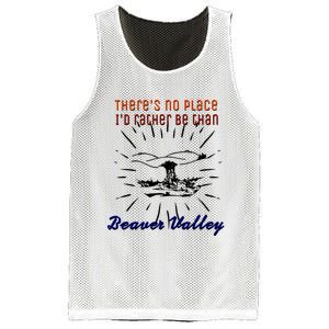 Theres No Place Id Rather Be Than Beaver Valley Funny Adult Humor Mesh Reversible Basketball Jersey Tank