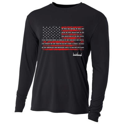 Trump Nation Proclamation Flag Cooling Performance Long Sleeve Crew