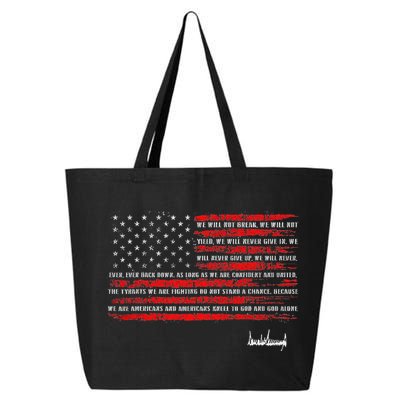 Trump Nation Proclamation Flag 25L Jumbo Tote