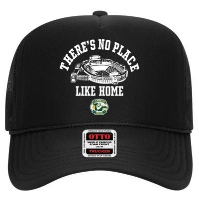 ThereS No Place Like Home Lambeau Field High Crown Mesh Back Trucker Hat