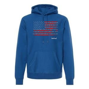 Trump Nation Proclamation Flag Premium Hoodie