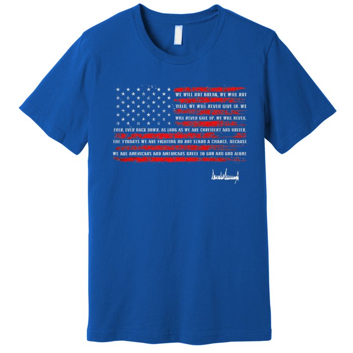 Trump Nation Proclamation Flag Premium T-Shirt