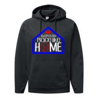 ThereS No Place Like Home Baseball Performance Fleece Hoodie