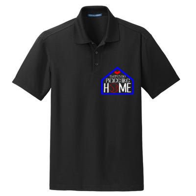 ThereS No Place Like Home Baseball Dry Zone Grid Polo