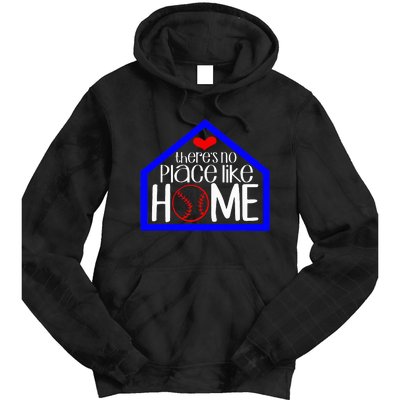 ThereS No Place Like Home Baseball Tie Dye Hoodie