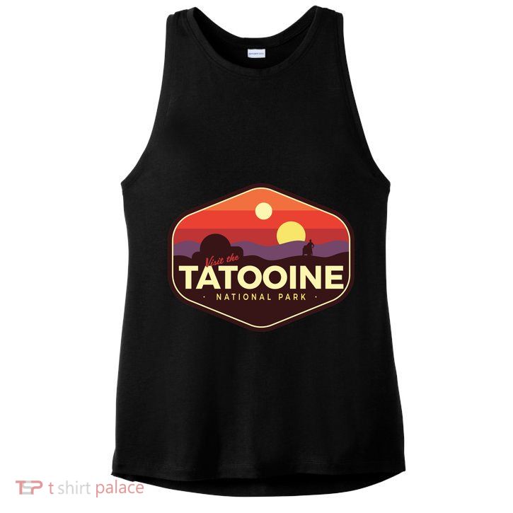 Tatooine National Park Ladies PosiCharge Tri-Blend Wicking Tank