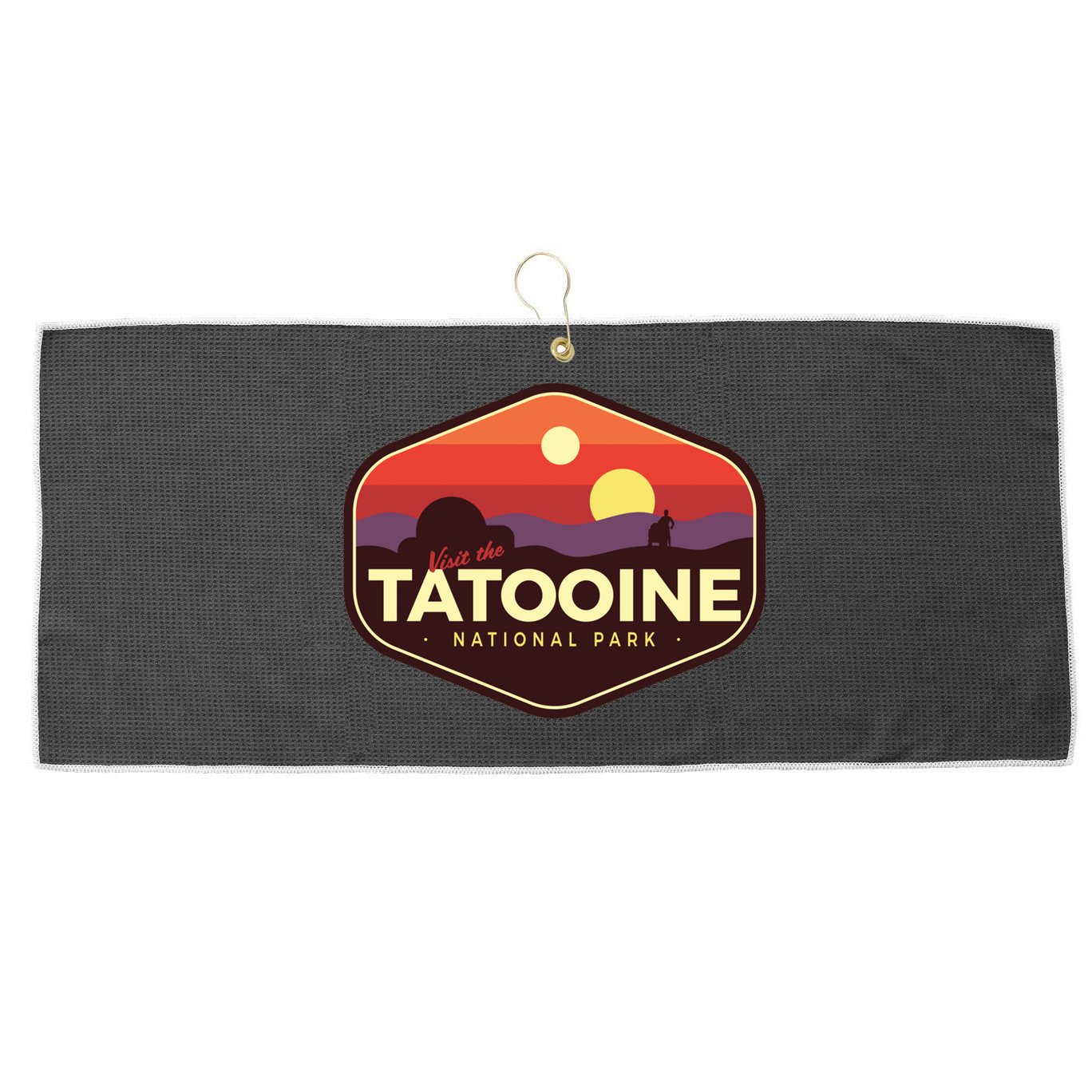 Tatooine National Park Large Microfiber Waffle Golf Towel