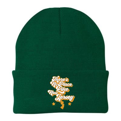 ThereS No Place Like New Jersey Home State Retro Style Knit Cap Winter Beanie