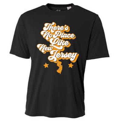 ThereS No Place Like New Jersey Home State Retro Style Cooling Performance Crew T-Shirt