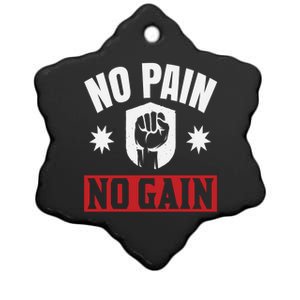 Tgiftgift No Pain No Gain Gift Cute Gift Ceramic Star Ornament