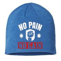 Tgiftgift No Pain No Gain Gift Cute Gift Sustainable Beanie