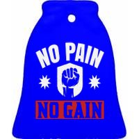 Tgiftgift No Pain No Gain Gift Cute Gift Ceramic Bell Ornament