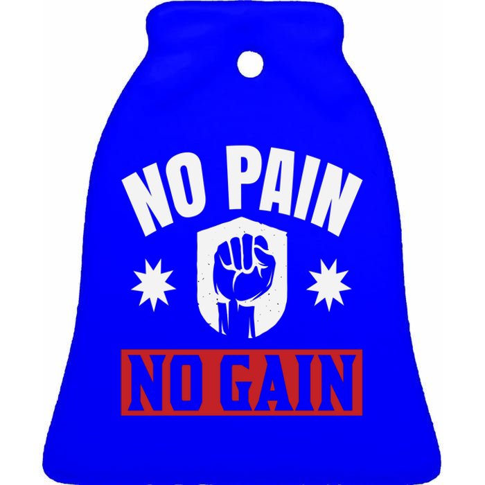 Tgiftgift No Pain No Gain Gift Cute Gift Ceramic Bell Ornament