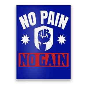 Tgiftgift No Pain No Gain Gift Cute Gift Poster