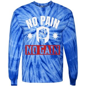 Tgiftgift No Pain No Gain Gift Cute Gift Tie-Dye Long Sleeve Shirt