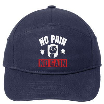 Tgiftgift No Pain No Gain Gift Cute Gift 7-Panel Snapback Hat