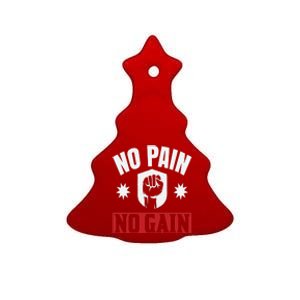 Tgiftgift No Pain No Gain Gift Cute Gift Ceramic Tree Ornament