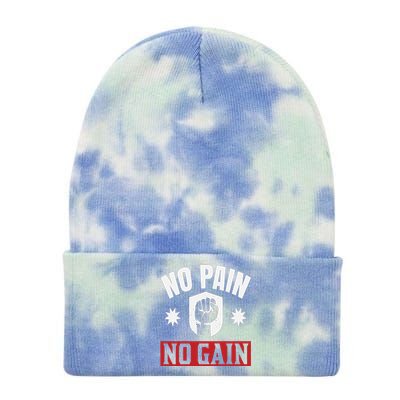 Tgiftgift No Pain No Gain Gift Cute Gift Tie Dye 12in Knit Beanie