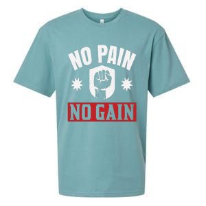 Tgiftgift No Pain No Gain Gift Cute Gift Sueded Cloud Jersey T-Shirt