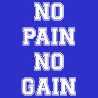 Trendy No Pain No Gain Bold Outline Gift 16 in Basic Backpack