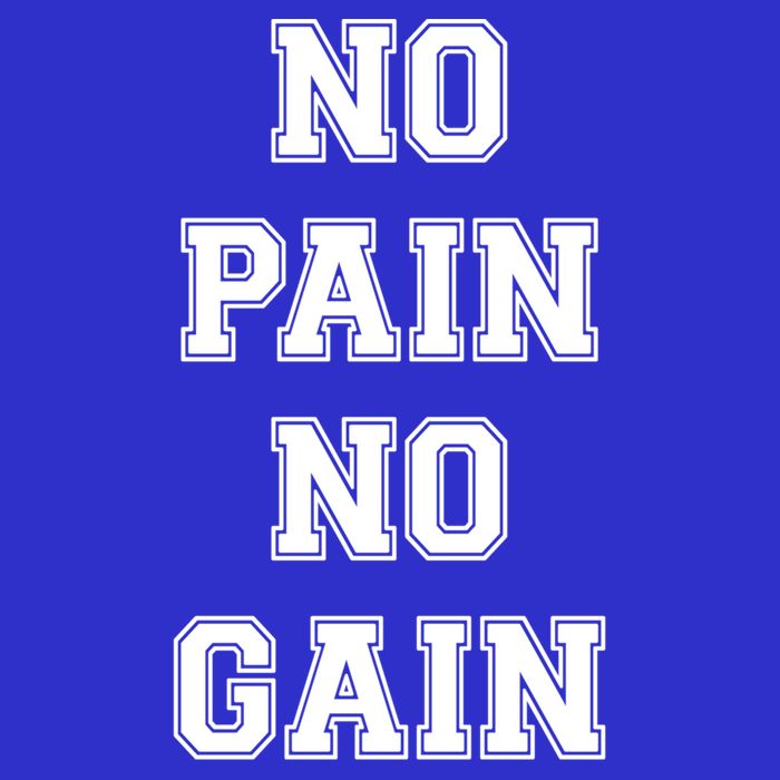Trendy No Pain No Gain Bold Outline Gift 16 in Basic Backpack