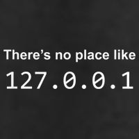 There's No Place Like 127.0.0.1 Home Localhost Funny 7 Panel Mesh Trucker Snapback Hat