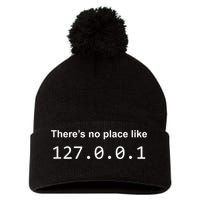 There's No Place Like 127.0.0.1 Home Localhost Funny Pom Pom 12in Knit Beanie