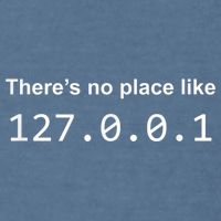 There's No Place Like 127.0.0.1 Home Localhost Funny Garment-Dyed Sweatshirt