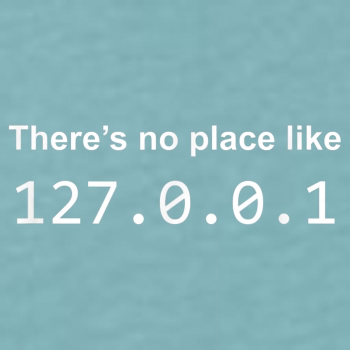There's No Place Like 127.0.0.1 Home Localhost Funny Sueded Cloud Jersey T-Shirt