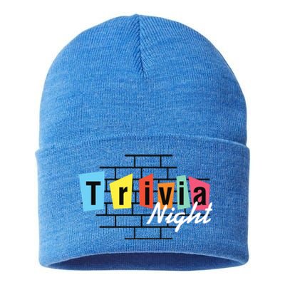 Trivia Night Pleasure Night Quiz Night Outings Gift Sustainable Knit Beanie