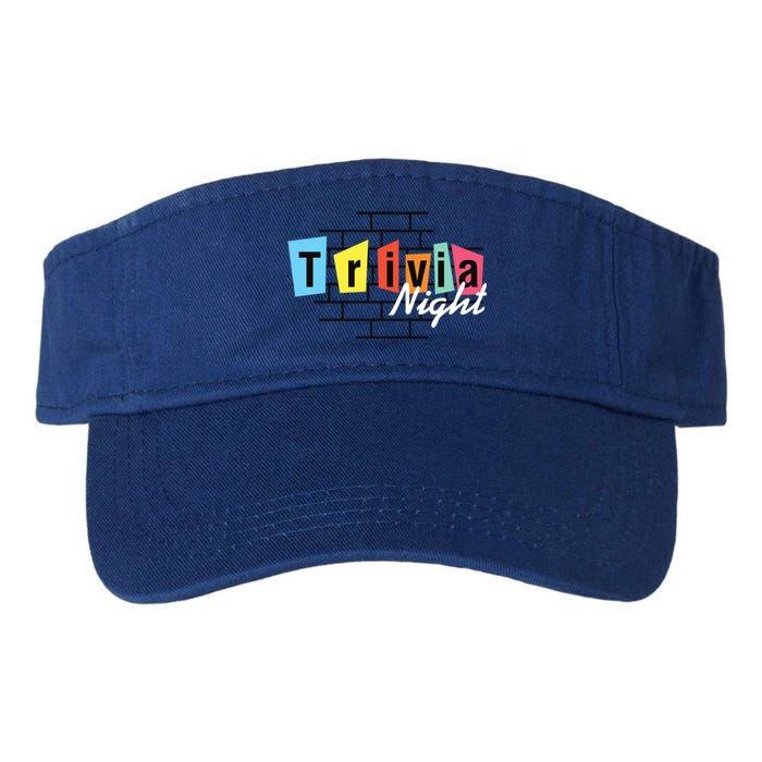 Trivia Night Pleasure Night Quiz Night Outings Gift Valucap Bio-Washed Visor