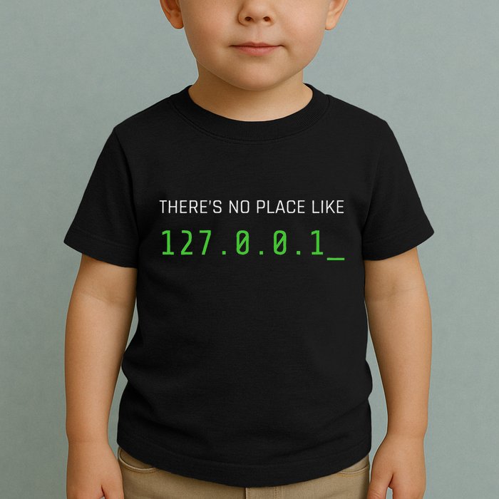ThereS No Place Like 127.0.0.1 Toddler T-Shirt