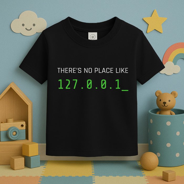 ThereS No Place Like 127.0.0.1 Toddler T-Shirt