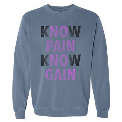 Trendy No Pain No Gain Cool Gift Garment-Dyed Sweatshirt