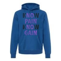 Trendy No Pain No Gain Cool Gift Premium Hoodie